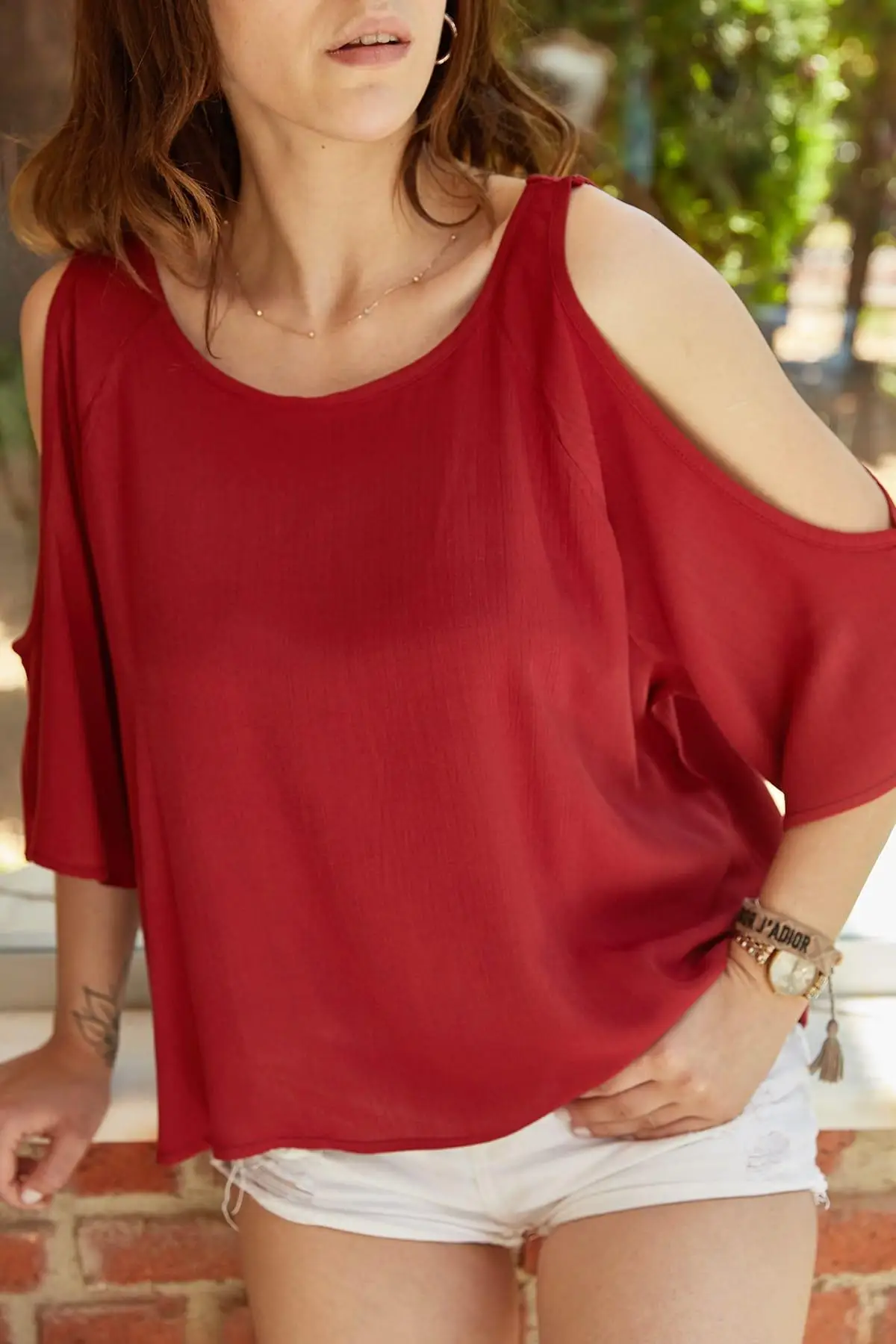 Xhan Для женщин бордовый Слитные купальники с низким уровнем кроя силе-ткани