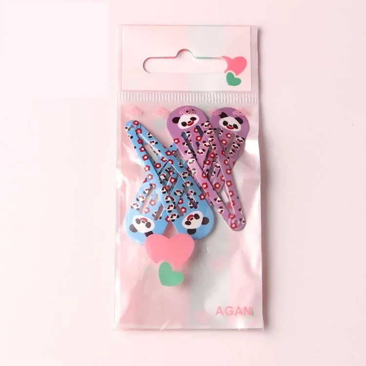 4Pcs/Pack Fashion Children Carton Headwear Set Hairpins for Girls Hair Accessories Animal Leopard Printing Clips | Детская одежда и