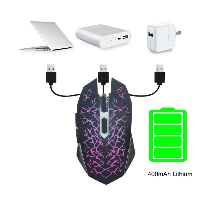 Бесплатная доставка перезаряжаемый светодиодный USB Оптическая Беспроводная