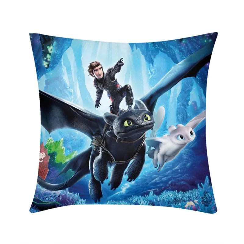 Брендовая дизайнерская Подушка Чехол аниме коробка Как приручить дракона 3D