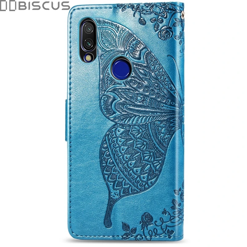 Чехол-бумажник с бабочкой для xiaomi Red mi 7 6A 5 Plus GO Red mi Note 8 Pro 7 6 5 кожаный откидной Чехол на xiaomi mi A2 Lite 8 Lite 9 SE