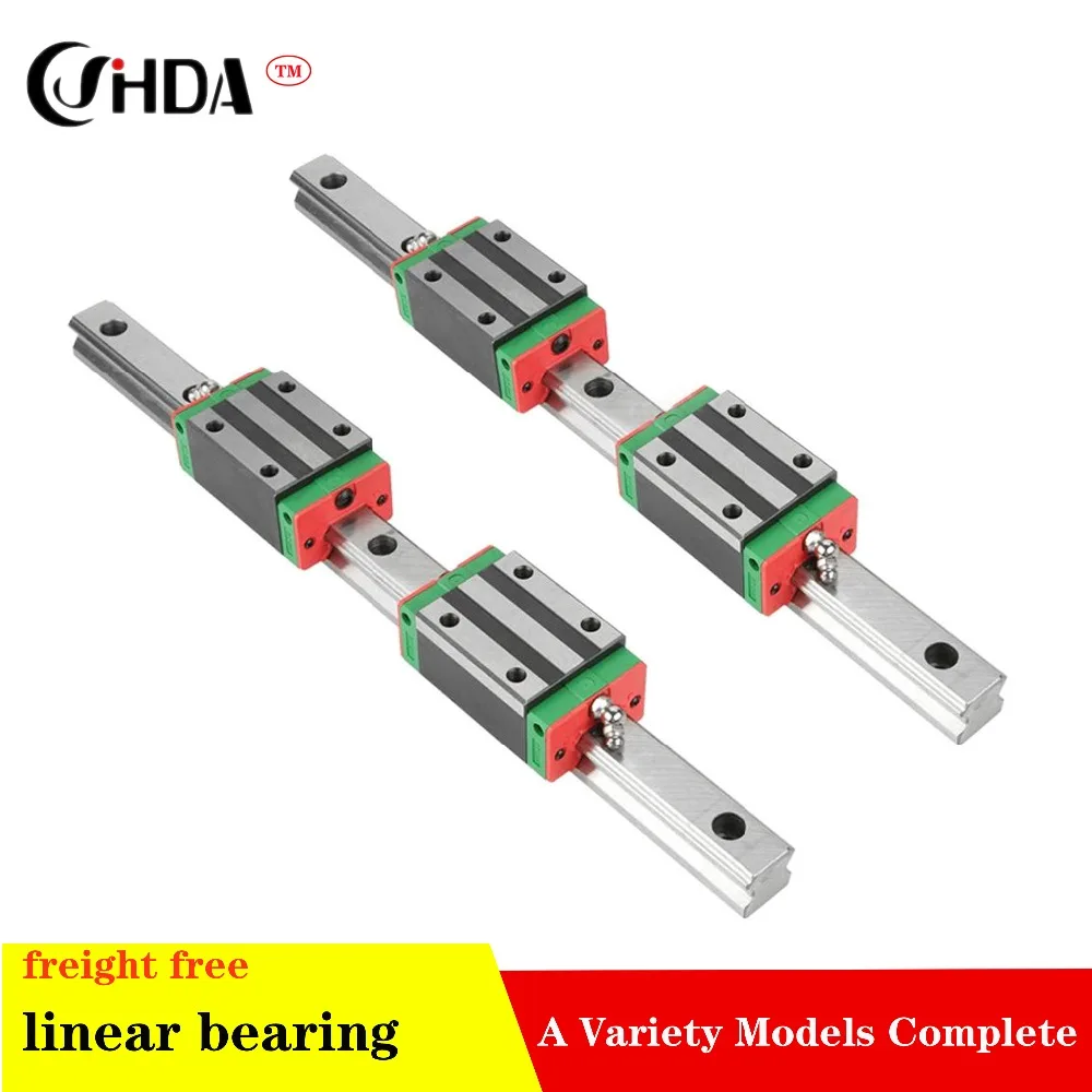 

Бесплатная доставка 2 шт. линейных направляющих + 4 шт. линейных слайдера HGH15 HGH15CA или HGH15HA стандартные детали ЧПУ