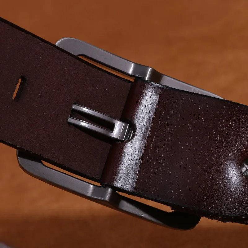 Ремень мужской из 100% натуральной воловьей кожи роскошный ковбойский брендовый