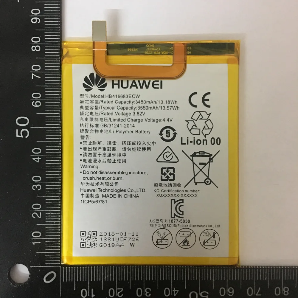 100% Оригинальный резервный Новый HB416683ECW аккумулятор 3550 mAh Для Huawei Google Ascend Nexus 6P H1511