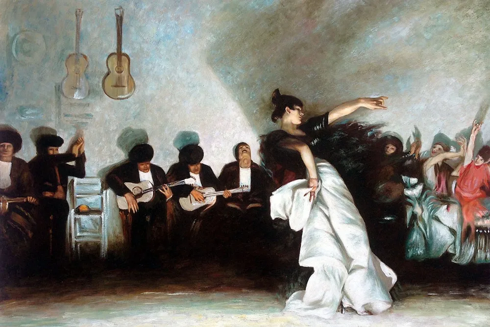 Эль Jaleo по John Singer Sargent испанский рисунки с танцором паб пивной бар защитный