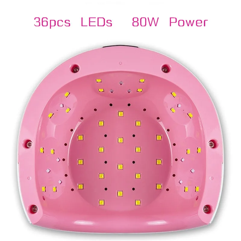 Ультрафиолетовые лампы для ногтей 80 Вт Сушилка все УФ гель Lampara LED Manicura Cabine UV