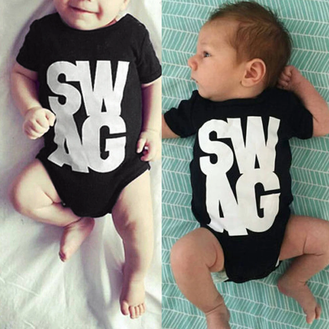 Новая модная одежда для новорожденных Комбинезоны маленьких мальчиков и девочек