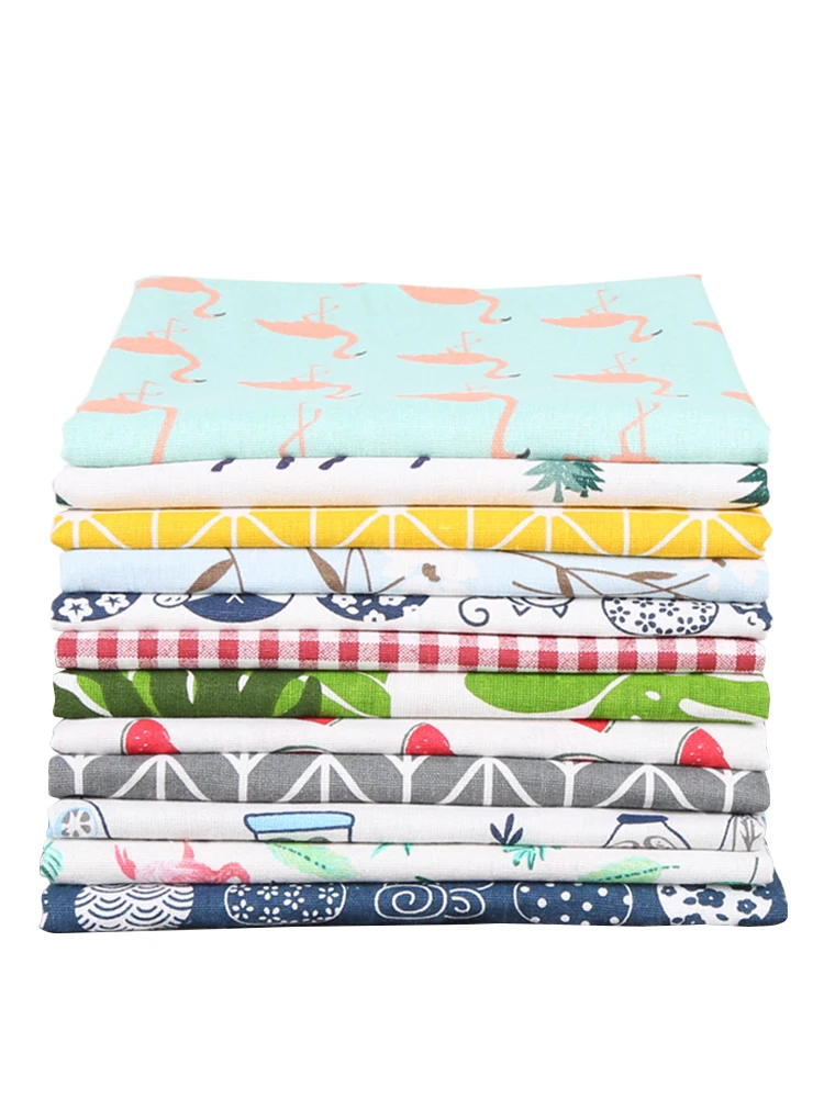 Тканевая тканевая скатерть ins wind flower cloth plaid burlap|Ткань| |