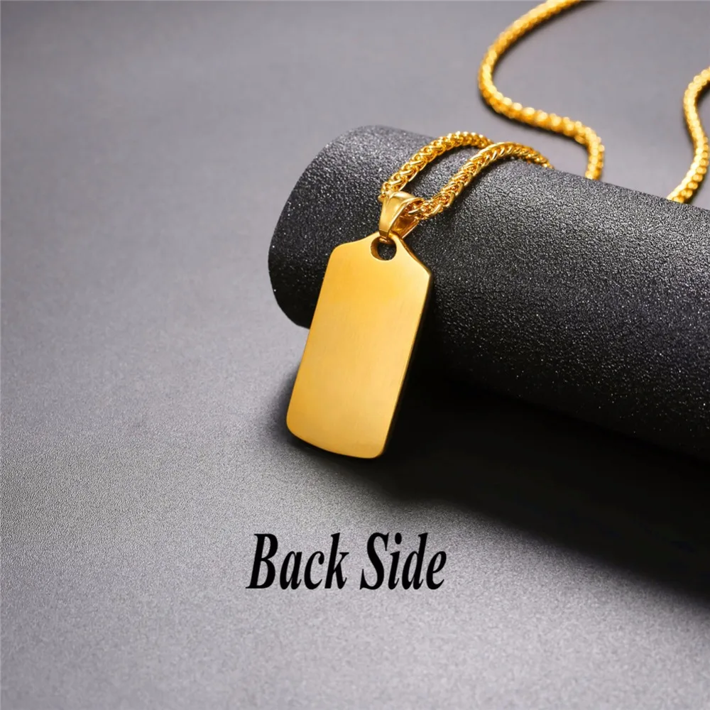 Ожерелье U7 с ромбовидной сеткой подвеска из нержавеющей стали и цепочка