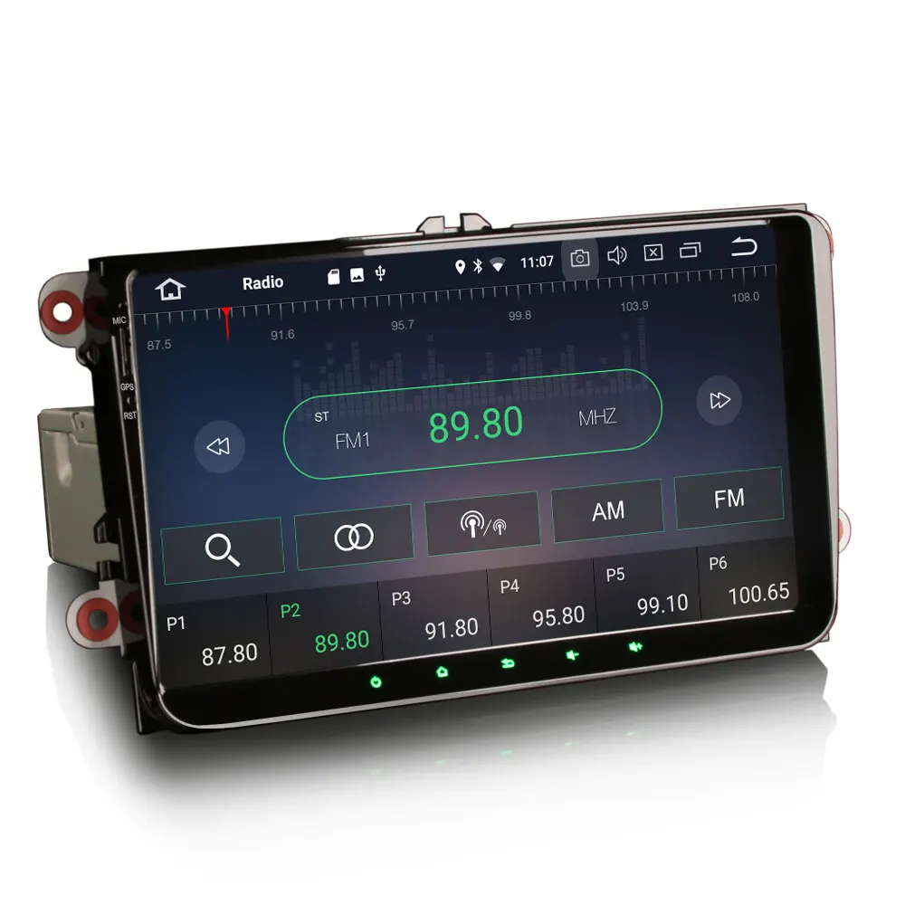 Erisin ES4991V Авторадио 7 'ɲ Din Android 9 0 автомобильный dvd-плеер для BRAVO 2007-2014 GPS