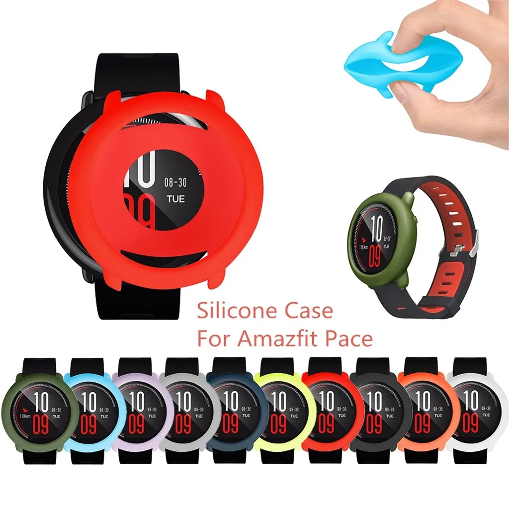 Сменный мягкий чехол из ТПУ для Xiaomi силиконовый защитный Huami AMAZFIT Pace Smart Watch