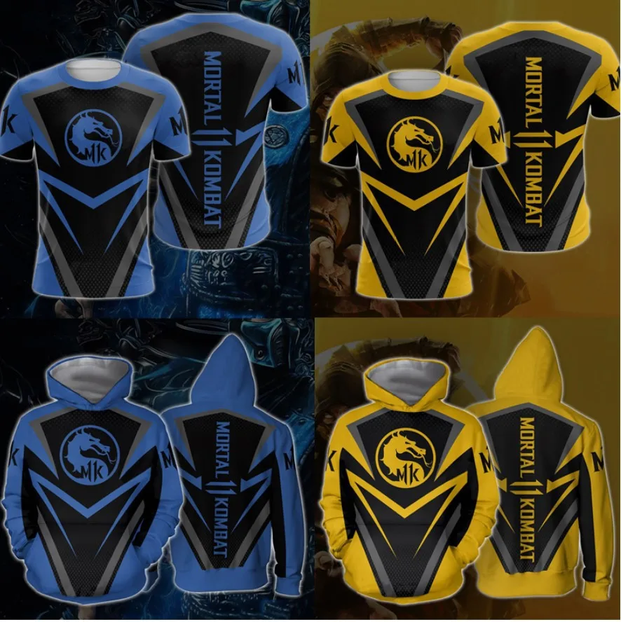 Футболка Mortal Kombat X Sub-Zero Scorpion карнавальный костюм для мужчин и женщин толстовки с