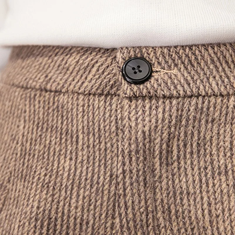 PLAMTEE новые осенние шерстяные шорты женские 2017 зимние свободные широкие брюки