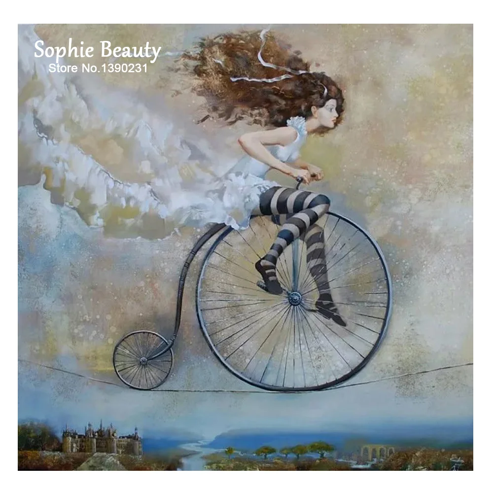 Модная картина из страз exоткрытой девушки полноразмерная Алмазная вышивка