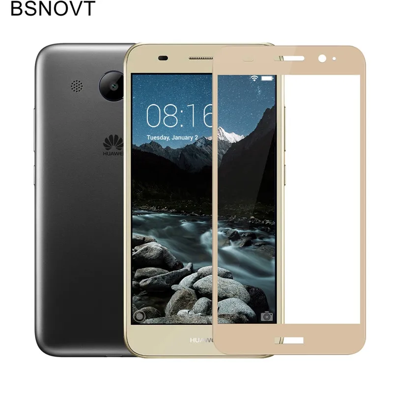 2 шт защита экрана Huawei Y3 2017 стекло закаленное для полное покрытие CRO L22 L02