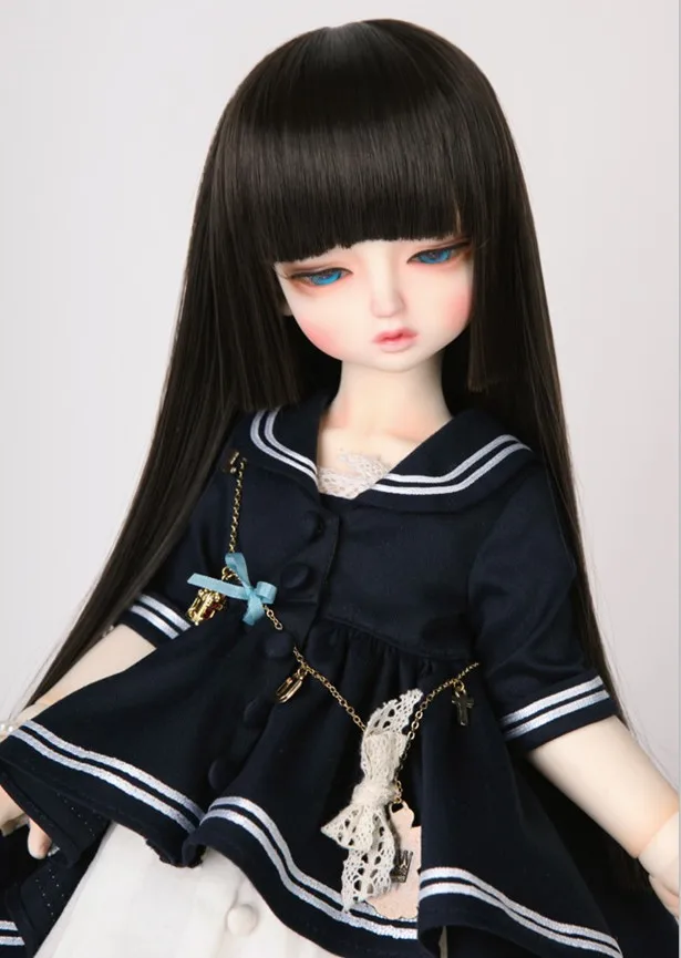 1/3 1/4 1/6 1/8 Bjd парик красивый черный прямой SD|1/6 bjd wig|bjd wig1/6 |