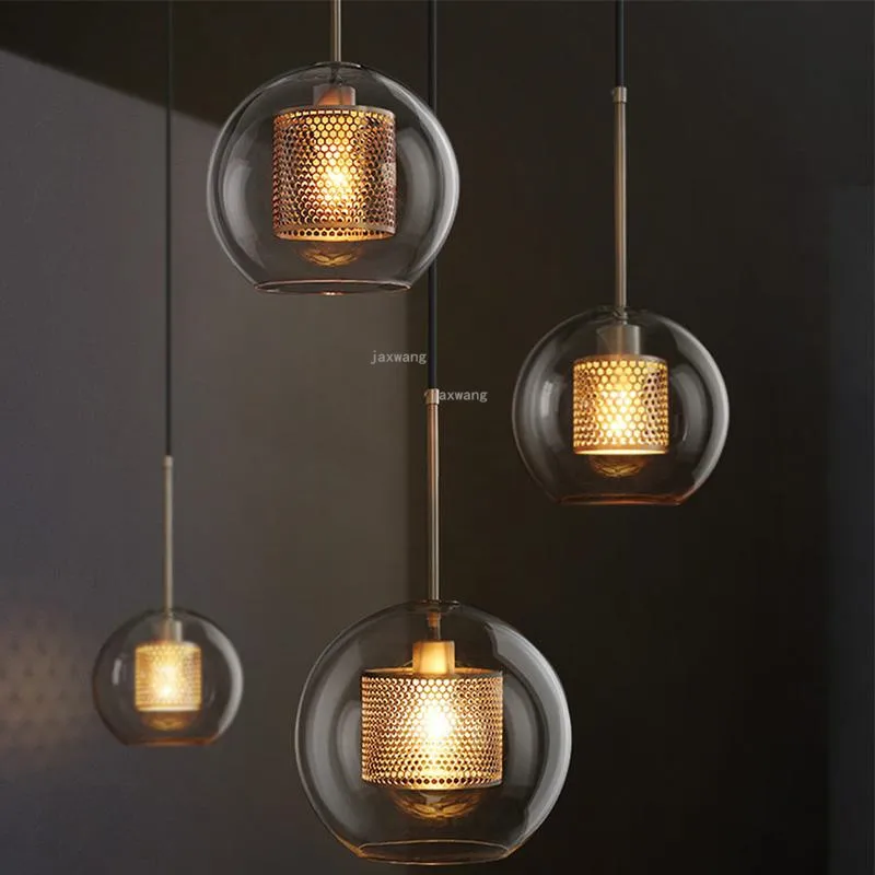 Скандинавская лампа Современная подвесная потолочная стеклянный светодиодный