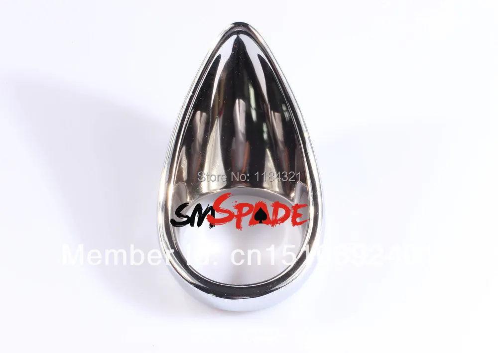 Металлическое кольцо для слез пениса в форме язычка дилдо каркас мяч и члена