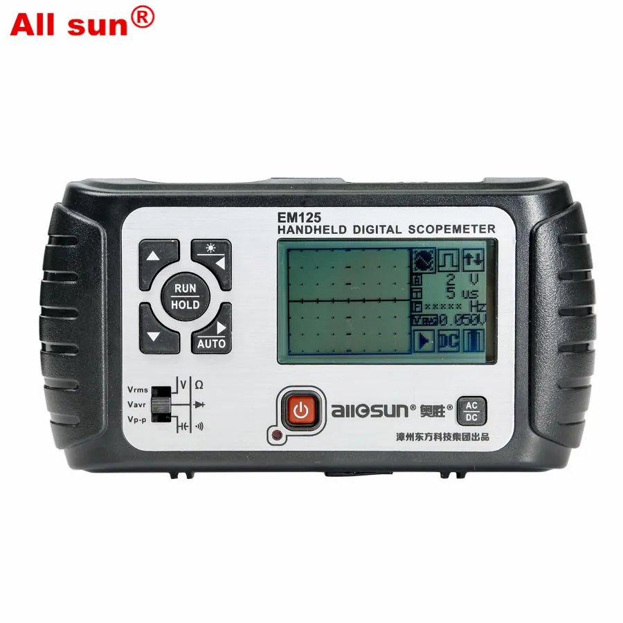 Портативный цифровой осциллограф All sun 25 МГц 100MSa/s 2 в 1 + мультиметр одноканальный