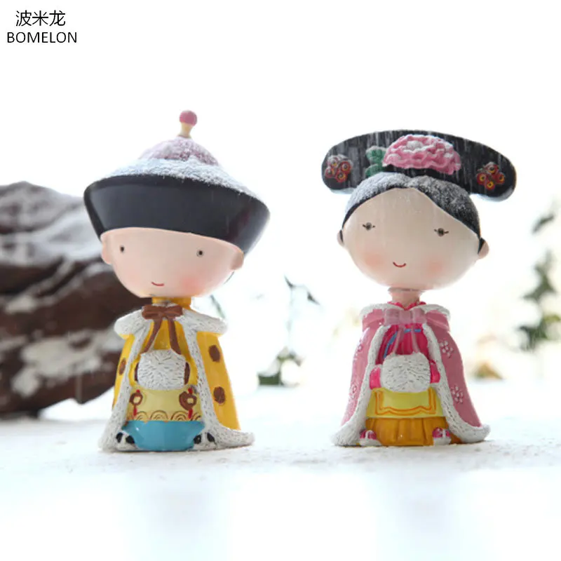 Дворцовый музейный сувенир Маленький принц и принцесса поплавок куклы цинские