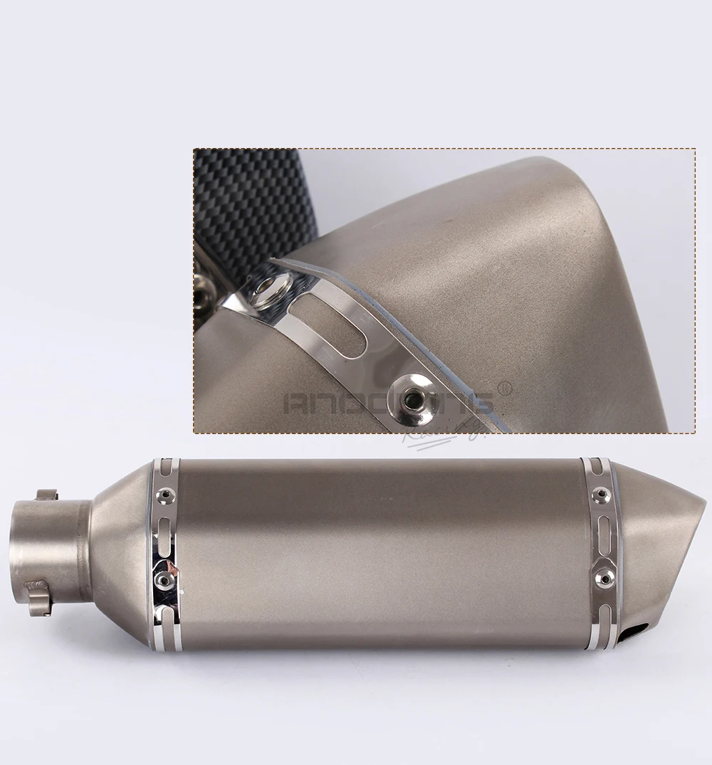 Универсальный мотоцикл грязи велосипед akrapovic выхлоп escape модифицированный скутер akrapovic выхлопная муфта подходит для большинства мотоциклов ATV