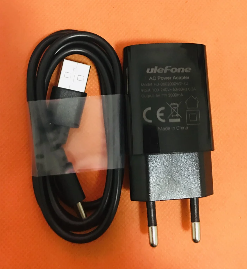 

Original Travel Charger EU Plug Adapter+ Type C Cable for Ulefone Armor 5 MT6763 Octa Core Free Shipping