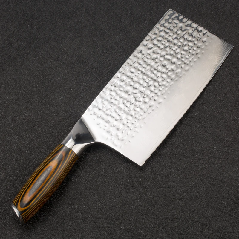7 дюймов Дамасские кухонные ножи стальной Кливер японский шеф повара