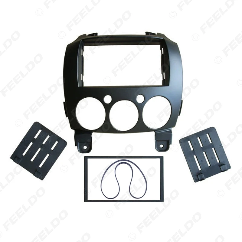 Автомобильная рамка FEELDO 2 Din для крепления панели Mazda 2010 Demio 2007 + стерео радио Fascia