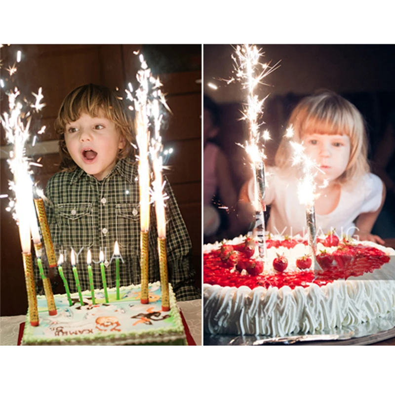 Новый Торт Топпер День Рождения украшения для торта Magic Sparkler свечи девичник