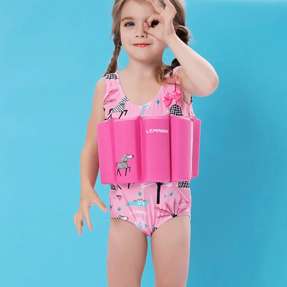 Girls Swimsuits Child Swimming Trunks Shorts Children's Swimwear Kids Buoyancy Swimsuit Baby Boys Girls Swim Vest