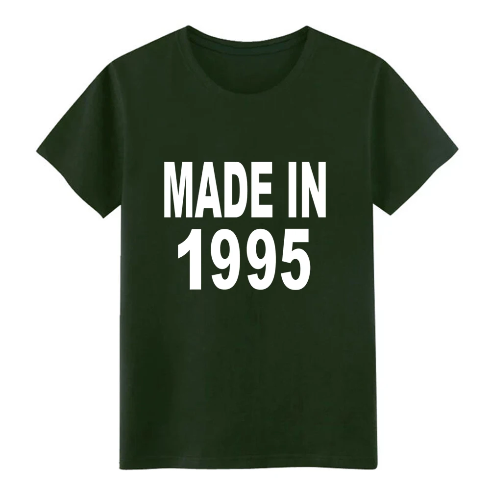 Мужская футболка Made in 1995 дизайн Стандартный крой забавная повседневная летняя