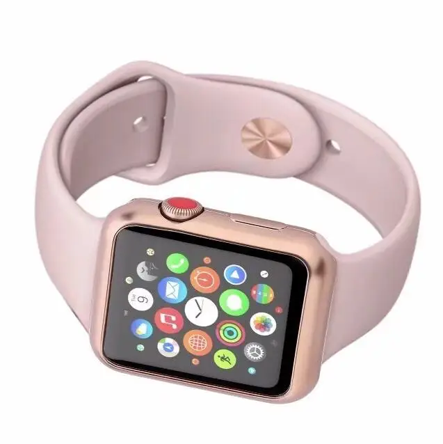Мягкий силиконовый бампер из ТПУ с покрытием для Apple Watch, защитный чехол 38 мм 42 мм для iWatch Series 1 и 2 и 3
