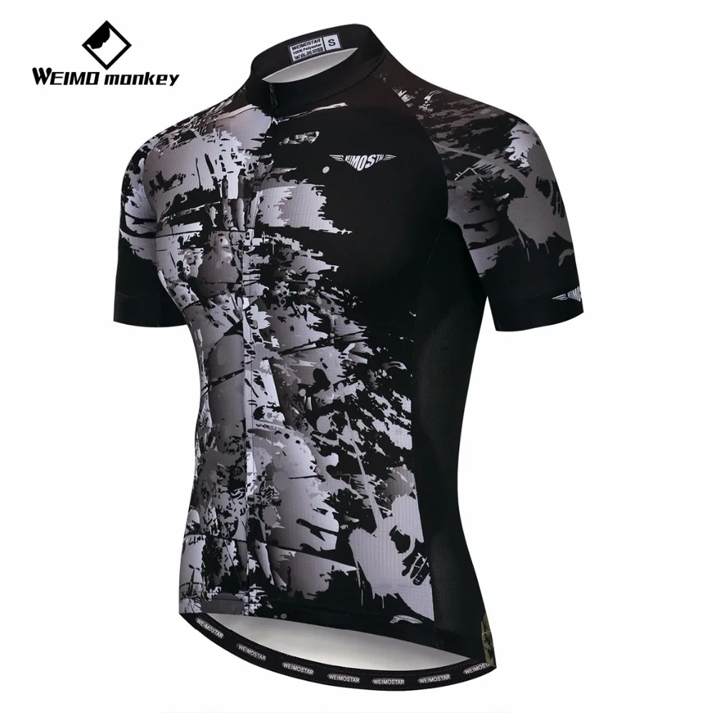 Мужская майка для горного велосипеда черная дышащая футболка Pro MTB с коротким