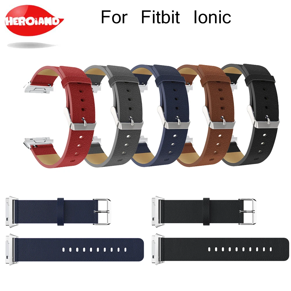 

5 видов цветов ремешок для часов для Fitbit Ionic аксессуар замена классический кожаный браслет регулируемый ремешок для часов