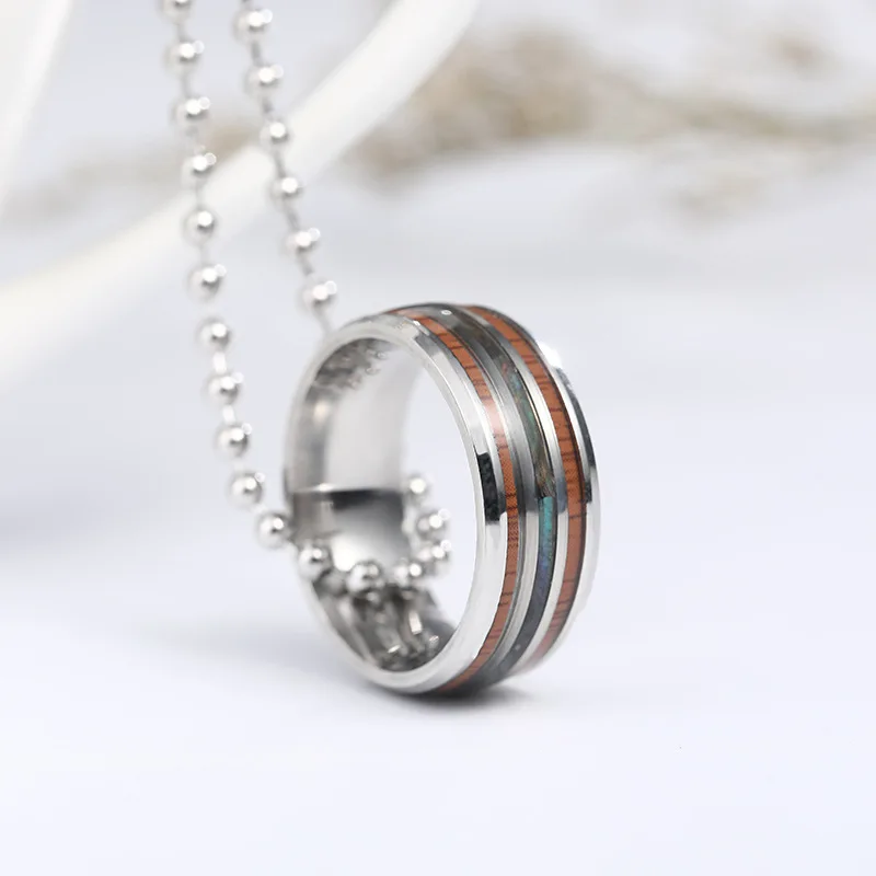 Модное кольцо из нержавеющей стали с эпоксидной смолой | Украшения и аксессуары