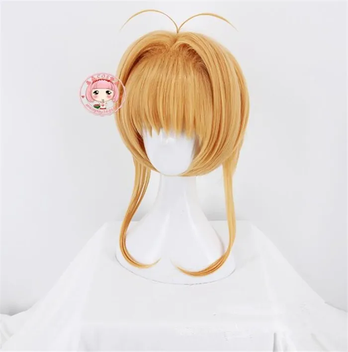 Карта Captor Sakura прозрачная карта Сакура КИНОМОТО парик косплей милые волосы парик Хэллоуин Лолита, костюмированная игра A576