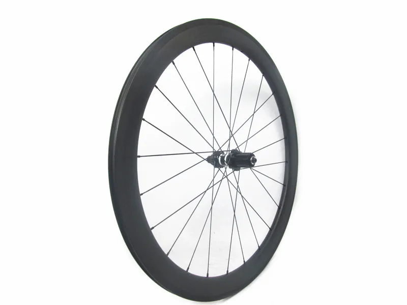 

Высокая производительность 50 мм x 23 мм карбоновый клинчер заднего колеса для шоссейного велосипеда 24H спицевые отверстия глянцевая отделка ...