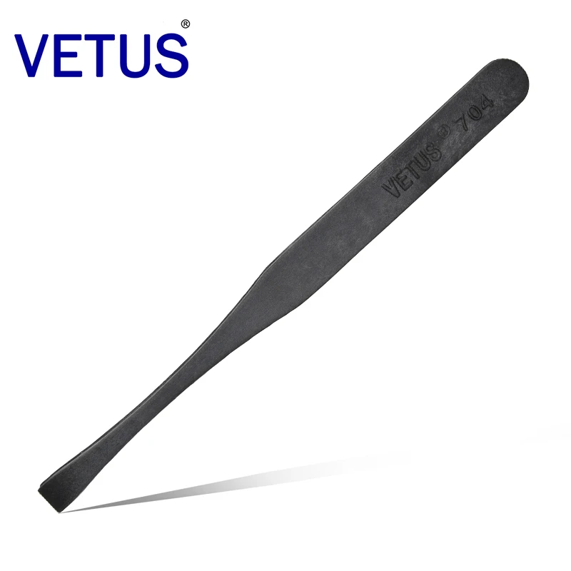Антистатические пластиковые пинцеты VETUS, 709 углеродное волокно, проводящая кислота и щелочь, устойчивые к пыли, пластиковые пинцеты для очистки