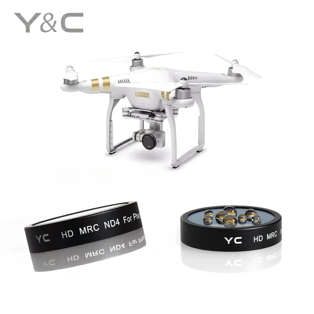 1 шт YC водонепроницаемый HD MRC/ND4/ND8/ND16 фильтр объектива для DJI Phantom 4/3 drone аксессуары |