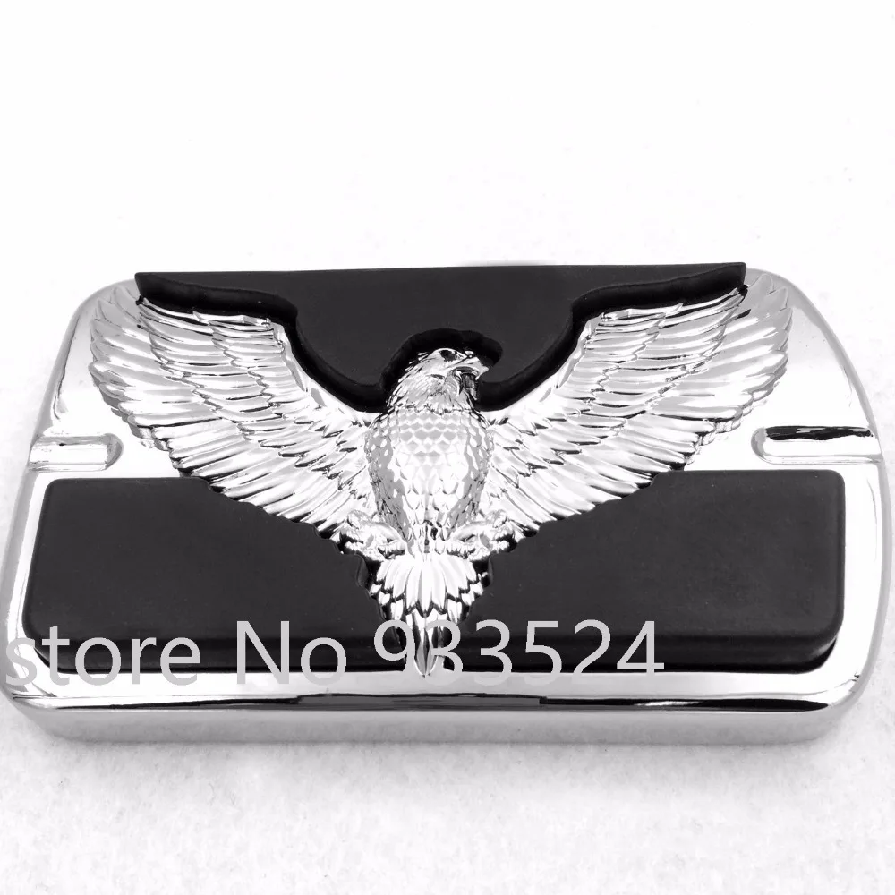 Большая ножная педаль тормоза Eagle Hawk с хромированной эмблемой для Harley Electra Glide Dyna