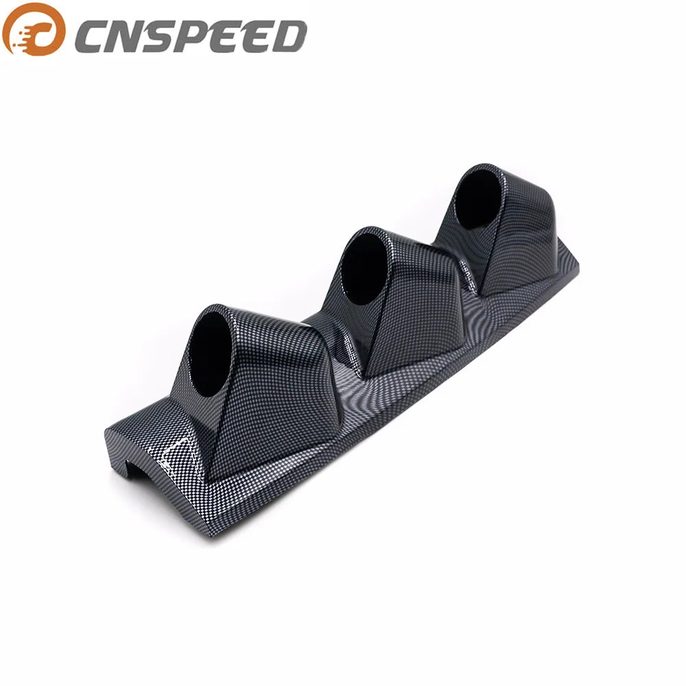 

CNSPEED Universal 52mm 3 Hole Right Hand Drive Holder Auto A Pillar Carbon Fiber Triple Gauge Holder Gauge Pod YC101030