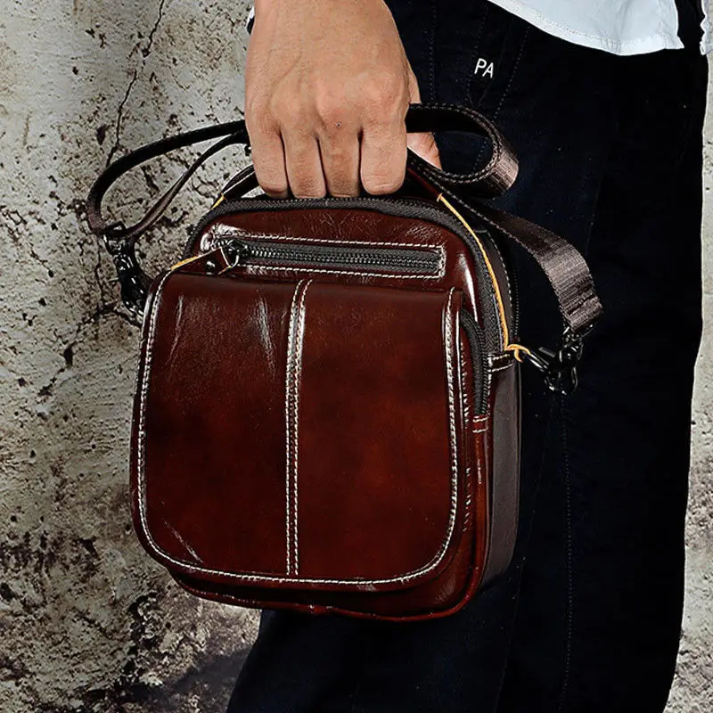 Высокое качество масла Воск Теплые сумки ретро Для мужчин Путешествия Бизнес