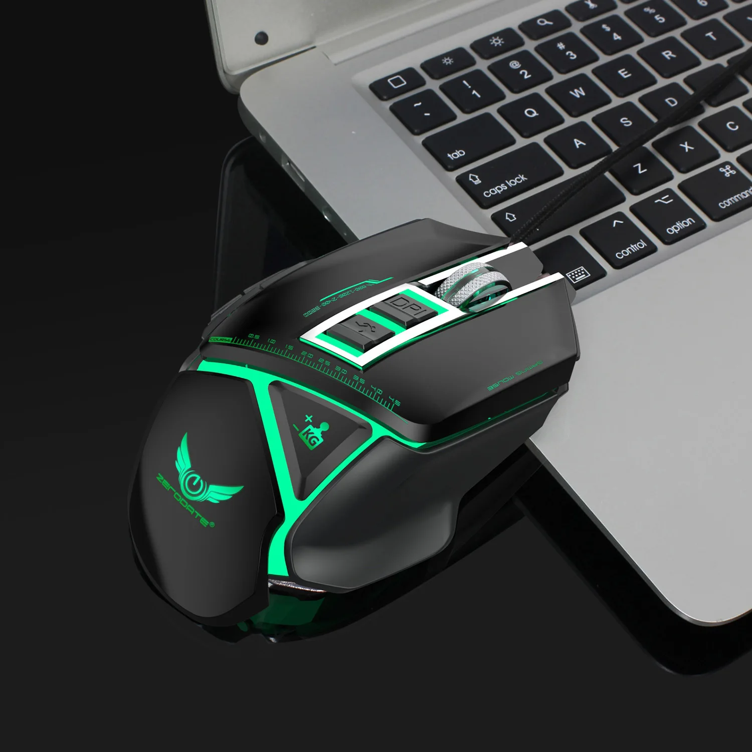ZERODATE X400GY 11-key USB Проводная оптическая игровая мышь с светодиодный светильник 3200 dpi Регулируемый Вес для ПК ноутбук программируемый