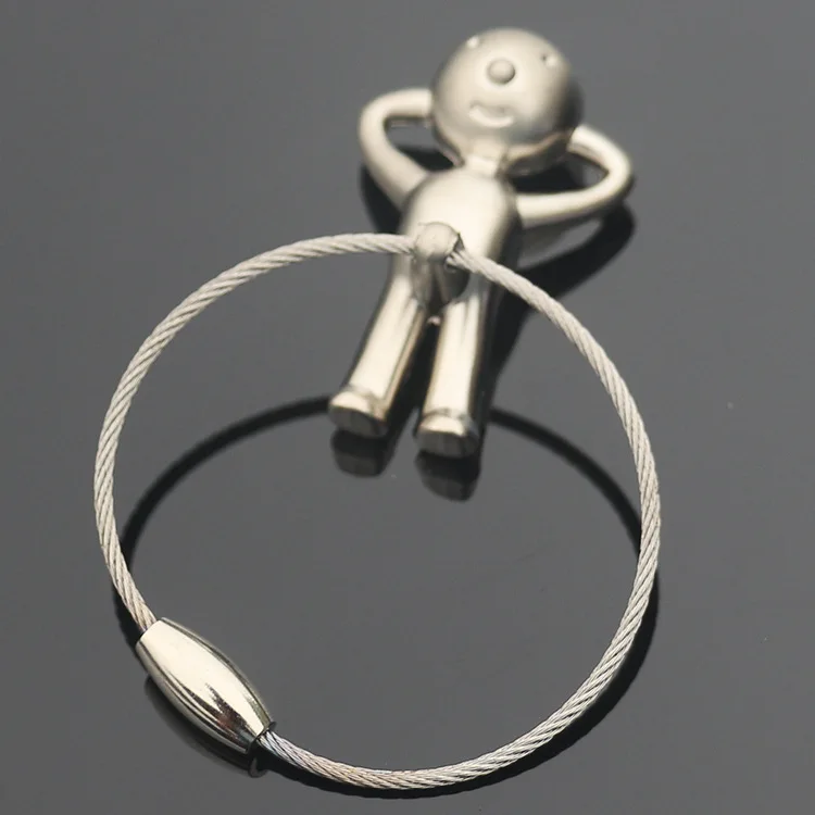 Indusleaves Creative Gift Holding Head Wire Ring Metal Keychain Car Advertising Key Chain Pendat | Украшения и аксессуары
