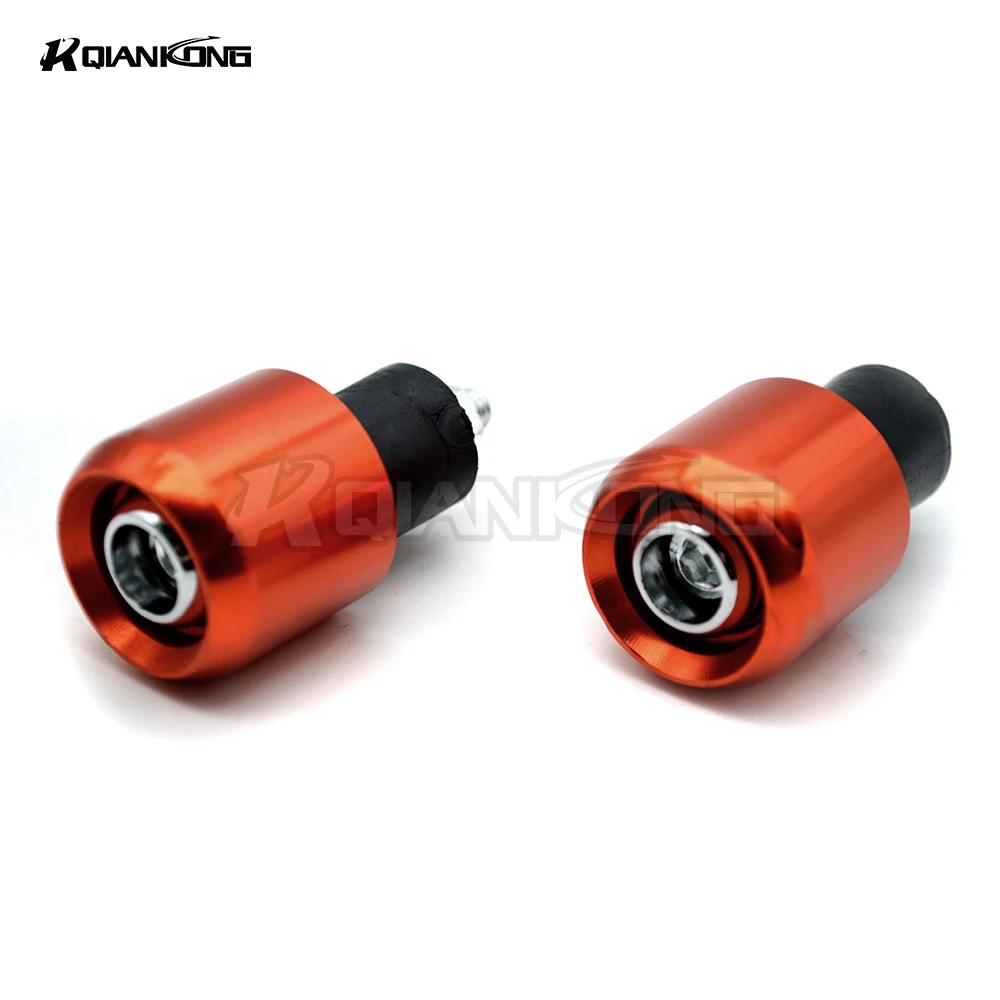 Orange Мотоциклетные ручки на руль 7/" 22 мм для yamaha xj6 ybr 125 Honda CBR600rr CBR весь год KTM RC200/390 - Цвет: Orange