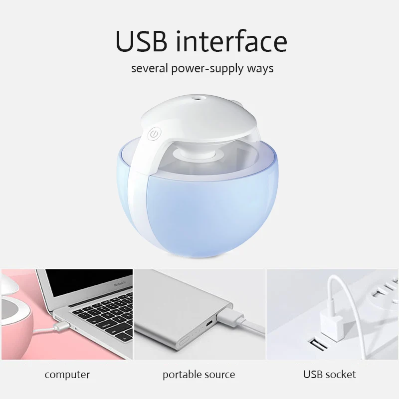 TINTON LIFE 450 мл шариковый USB увлажнитель с семью цветами Ночной светильник таймер