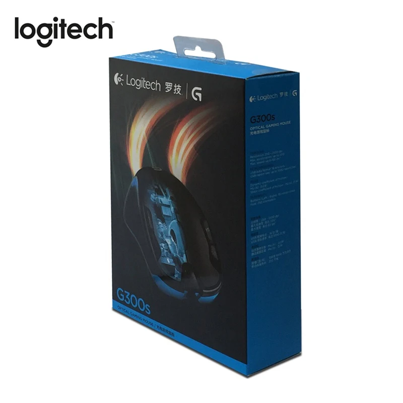 Проводная игровая мышь logitech G300S с 2500 dpi 9 перезаряжаемыми программируемыми кнопками для ПК/ноутбука, геймерская мышь, предназначенная для MMO