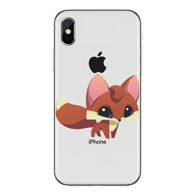TPU Mr. Fox com oculos Прозрачный мягкий силиконовый защитный чехол для мобильного телефона для iphone 4 5 6 7 8 plus X XR max Caso Coque - Цвет: TPU