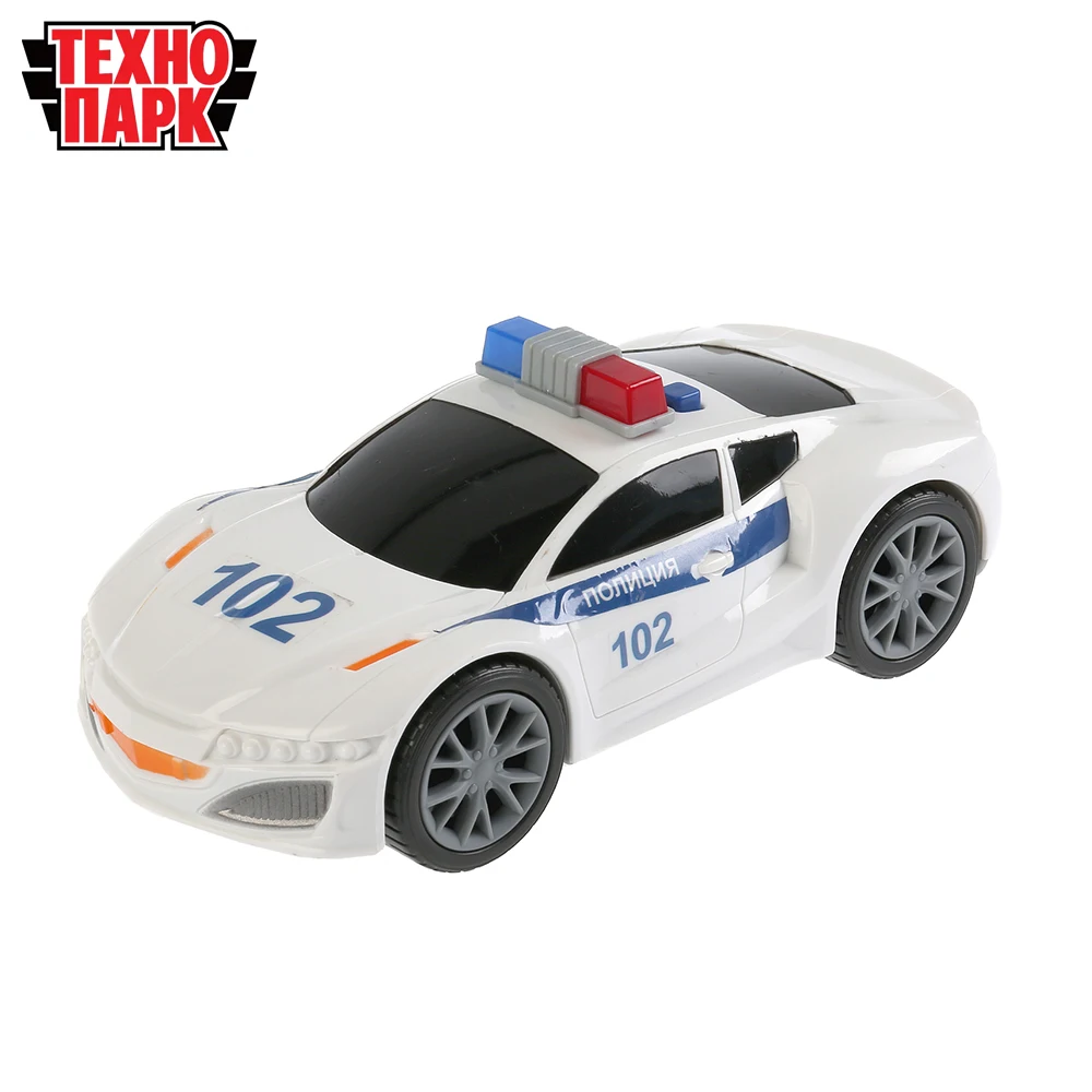 Машина ТЕХНОПАРК СПОРТКАР Полиция 19 см пластиковый корпус свет+звук | Игрушки и