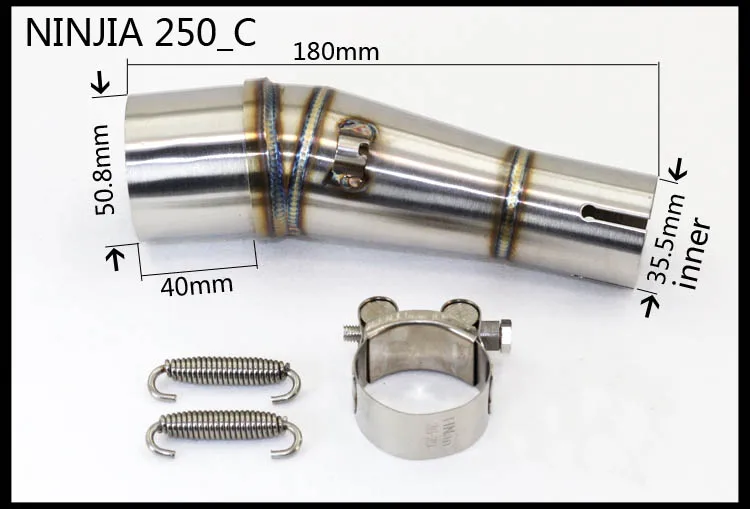 Выхлопная труба из нержавеющей стали для мотоцикла Kawasaki NINJA 250|motorcycle exhaust pipe|motorcycle